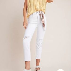 Pilcro Ultra High-Rise Slim Straight Jeans
